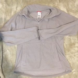 The North Face grey half zip pullover